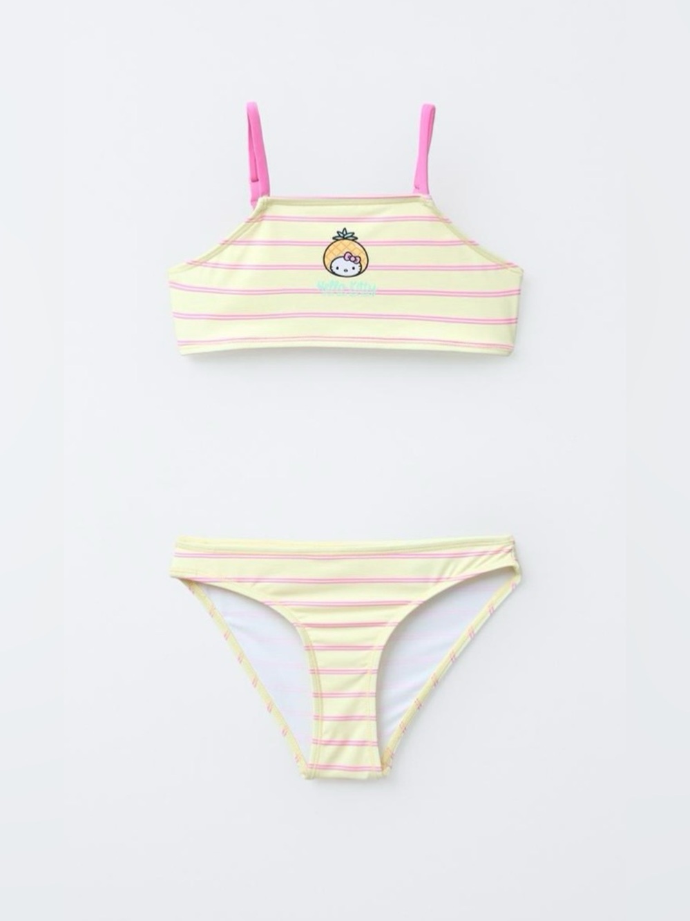 ZARA HELLO KITTY SANRIO STRIPED BIKINI NWT
Size 9-10 YEARS * Color: LIGHT YELLOW
